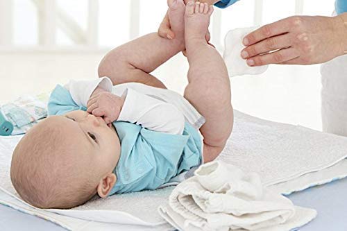 Ipek Baby Organic Large Dry Pads 100% Cotton Squares for Baby Care Diapering (Organic 360 Count) - Image 3